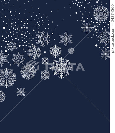 插图素材: christmas background with snow