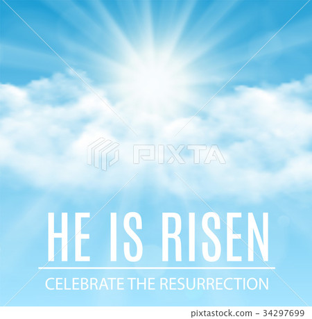 插图素材 he is risen.