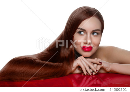 照片素材(图片): girl with beautiful long hair