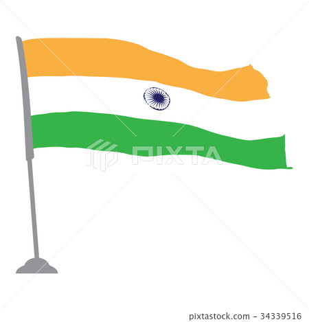 插图素材: flag of india