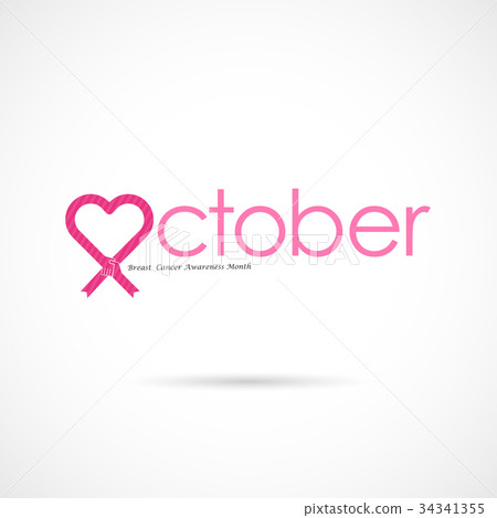 插图素材: pink heart ribbon sign.breast cancer october 查看全部
