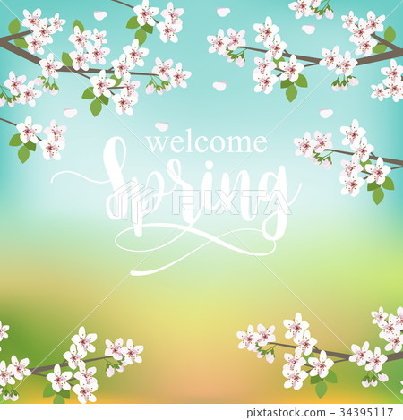 插图素材: spring season background.