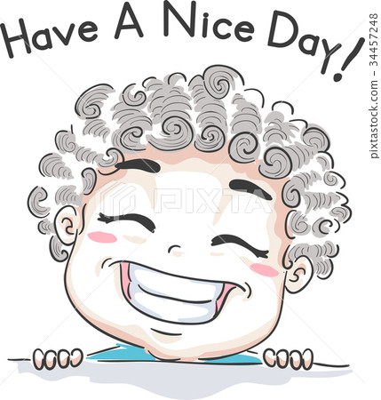 图库插图 kid boy have nice day smile