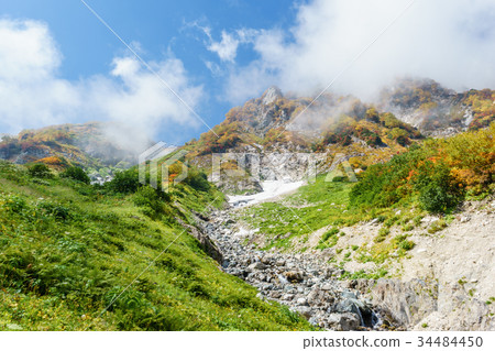 图库照片: 白马山和白马山的景色