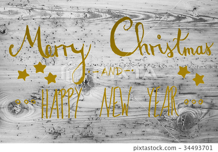 图库照片: calligraphy merry christmas and happy new year