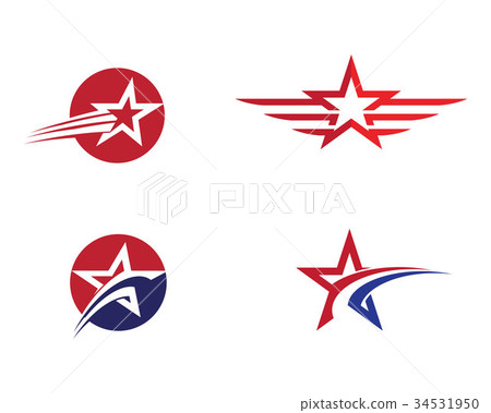 图库插图: star logo template vector