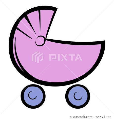 图库插图: pram icon cartoon