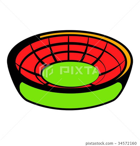 插图素材: round stadium icon, icon cartoon