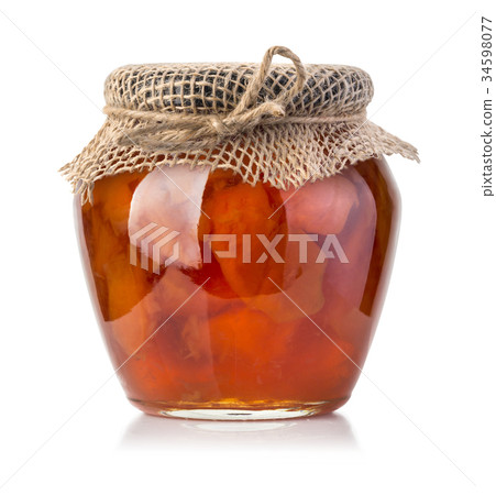 图库照片 jar of jam isolated