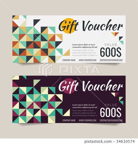 插图素材: gift voucher vector background for banner 查看全部