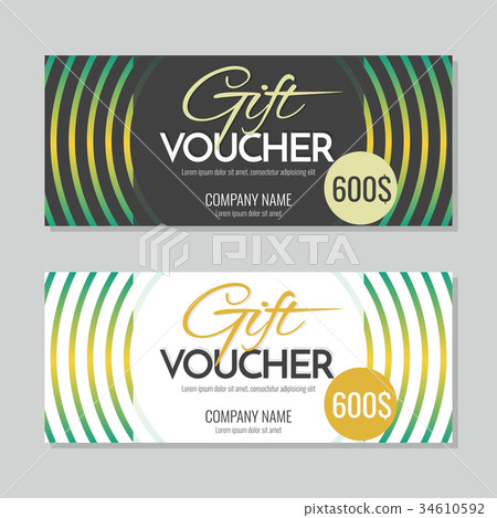 插图素材: gift voucher vector background for banner 查看全部