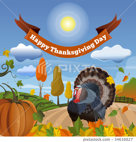 插图素材: happy thanksgiving day design