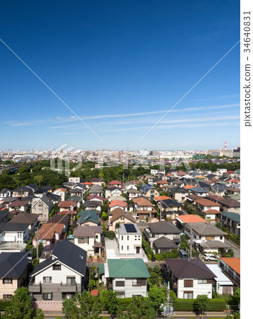 照片素材(图片): 居住区 住宅区 一排房子