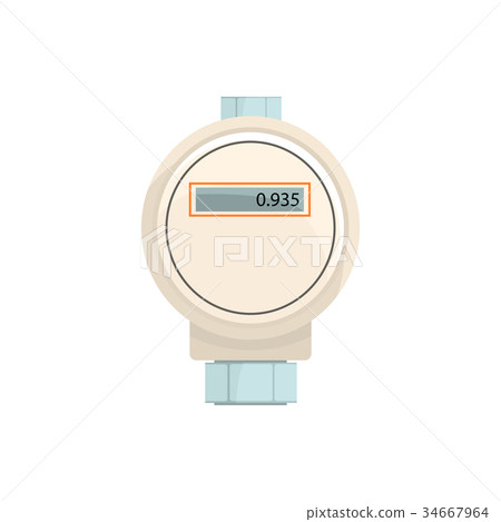 插图素材: domestic electric water meter, household measuring