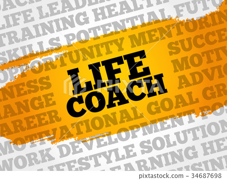 插图素材: life coach word cloud collage