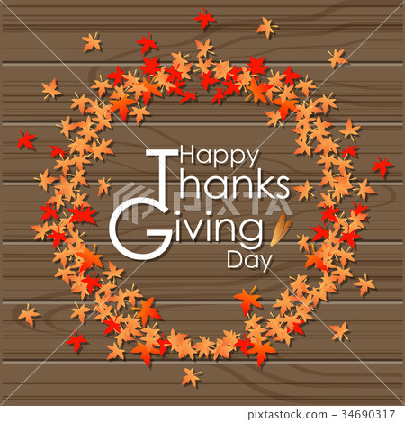 插图素材: abstract of happy thanksgiving day.