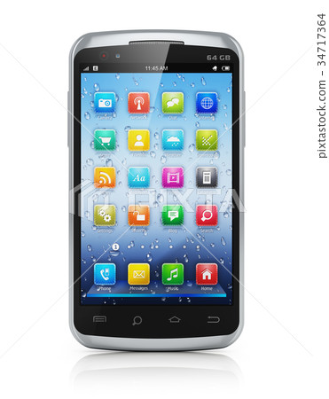 Modern Touchscreen Smartphone Stock Illustration Pixta