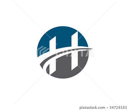 图库插图: h letter faster logo template