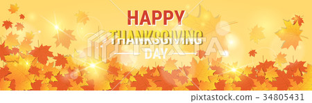 插图素材: happy thanksgiving day autumn traditional holiday