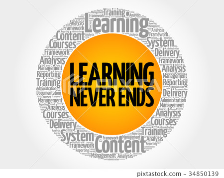 party never ends,gardenparty 插图素材: learning never ends circle