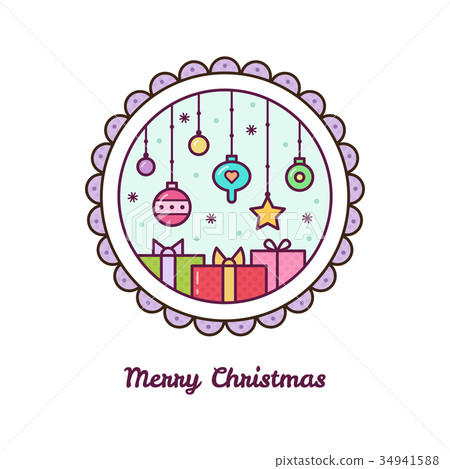 merry christmas. vector illustration. 34941588