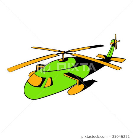 图库插图: helicopter icon, icon cartoon