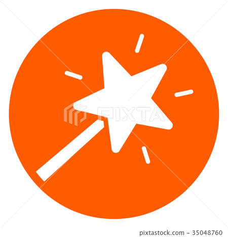 插图素材: magic wand circle icon