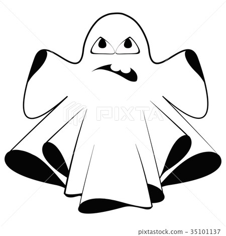 插图素材: isolated cute ghost