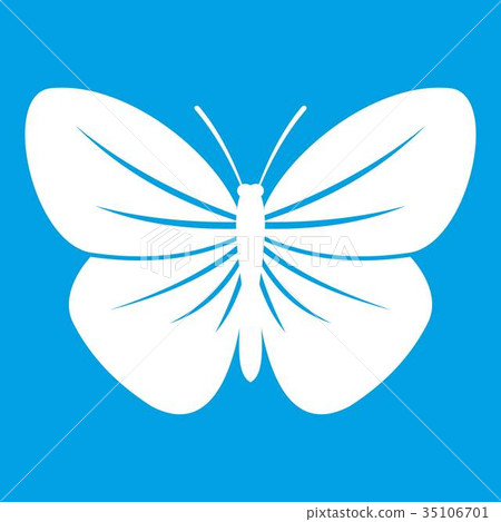 插图素材: black butterfly icon white