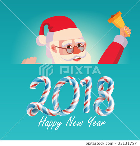 圣诞节 圣诞老人 2018 merry christmas and happy new year greeting