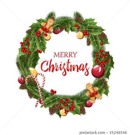 merry christmas or xmas and new year collection-插图素材