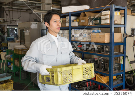 图库照片: 工厂人员工作