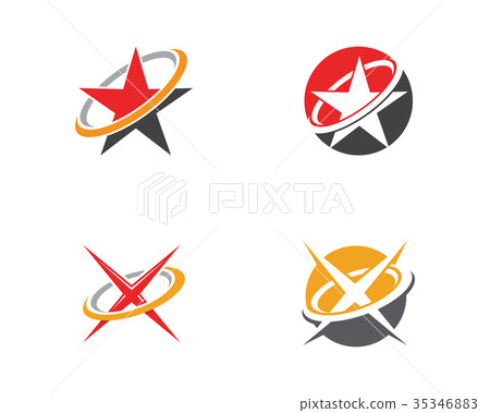 插图素材: star logo template vector