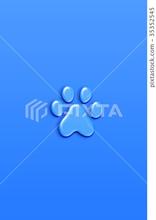 插图素材 狗足迹