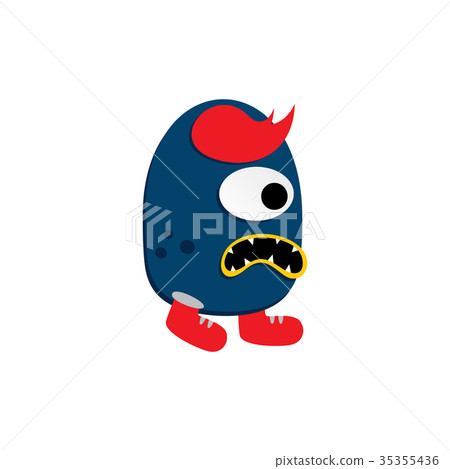 插图素材: cute adorable ugly scary funny mascot monster