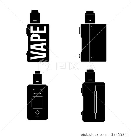 插图素材: vaporizer electric cigarette vapor mod - vape life