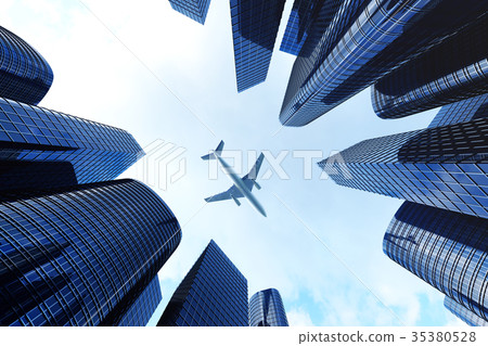 skyscrapers at