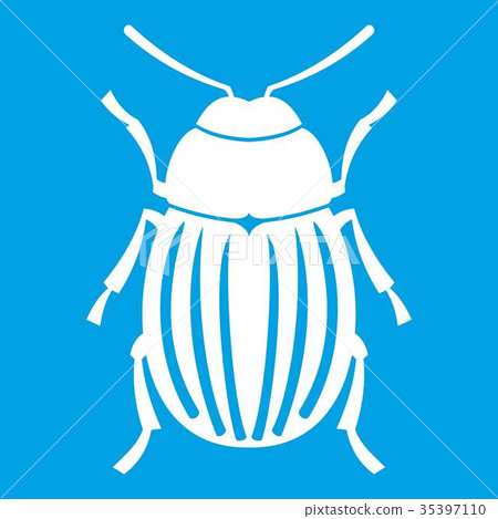 插图素材: colorado potato beetle icon white