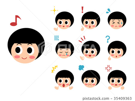 插图素材 面部表情 表情 人脸