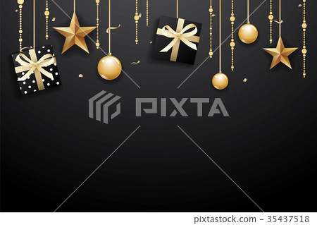 图库插图: merry christmas and happy new year background