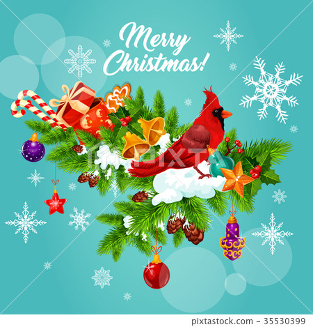 插图素材: christmas winter holiday wish vector greeting card