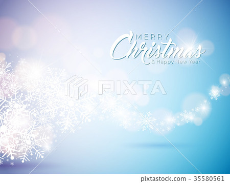 插图素材: merry christmas and happy new year illustration on