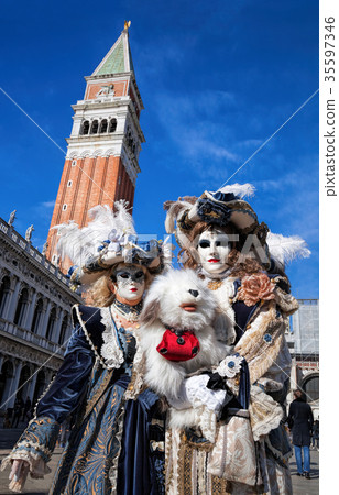 图库照片: famous carnival in venice, italy