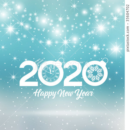 插图素材: happy new year 2020