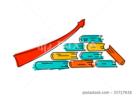 插图素材: support in growth. vector business illustration