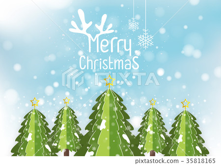 插图素材: merry christmas and happy new year