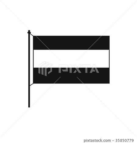 插图素材: flag icon in simple style