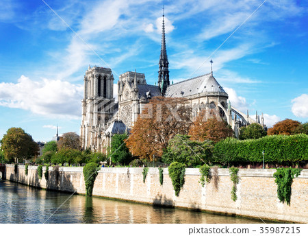 图库照片 notre dame cathedral paris france