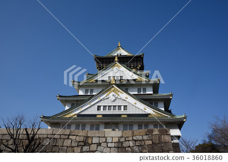 日本风景 大阪 大阪城 照片 大阪城 城堡 城堡塔楼 首页 照片 日本