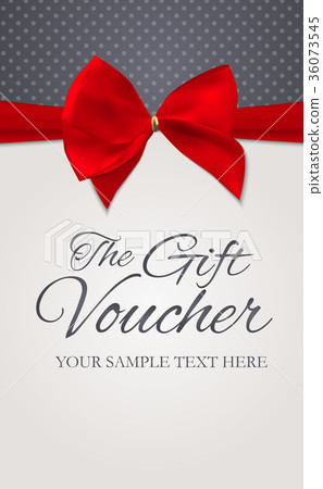 插图素材: gift voucher template vector illustration for your